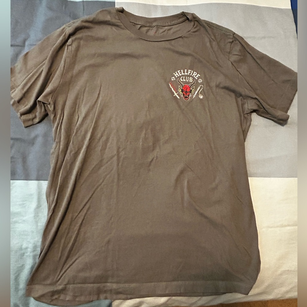 Double Sided Slate Grey Hellfire Club T-Shirt